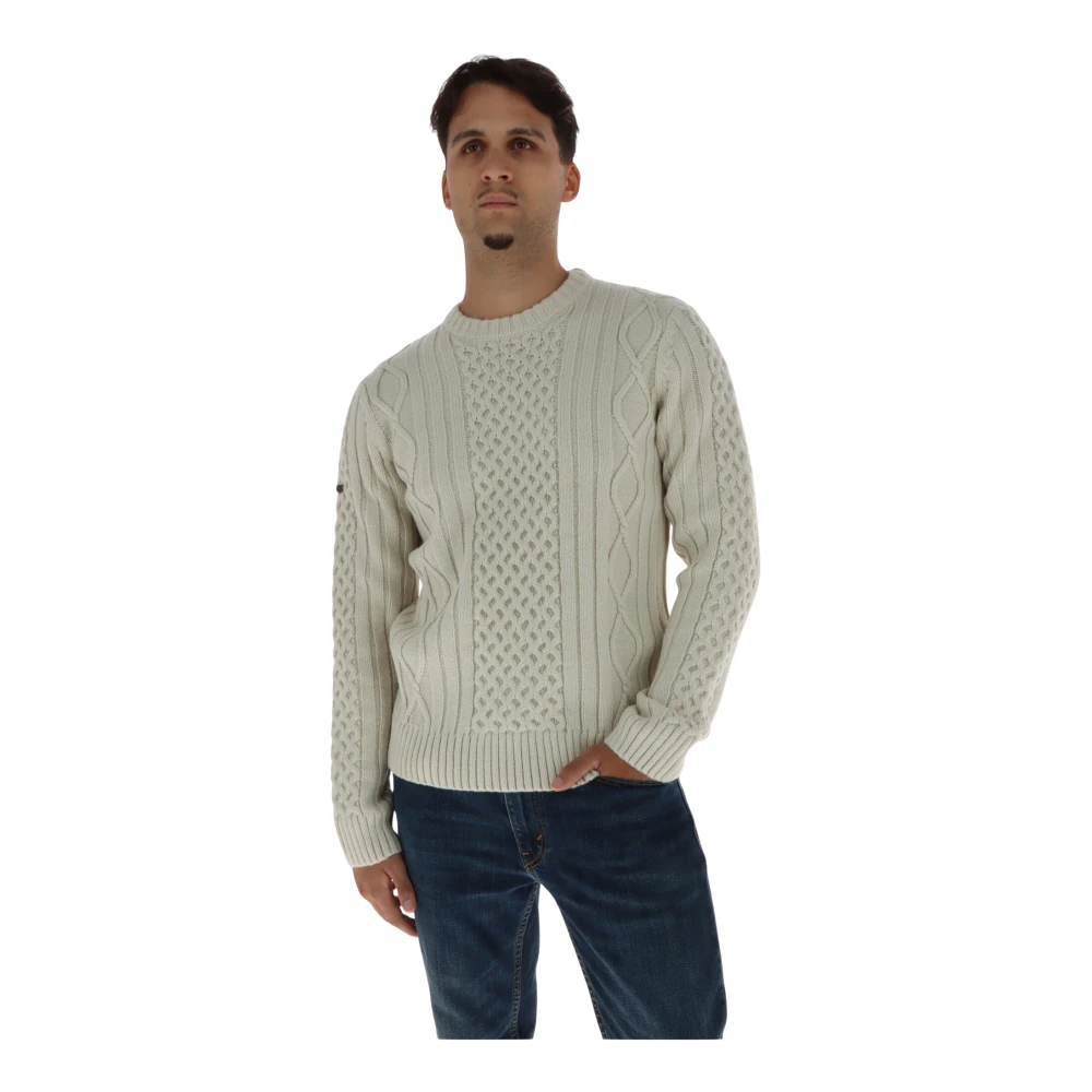 Superdry Herren Weiß Pullover Unifarben - Bild 3