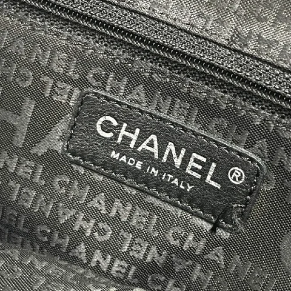 Chanel Vintage Pre-owned Fabric chanel-bags Gray Dames
