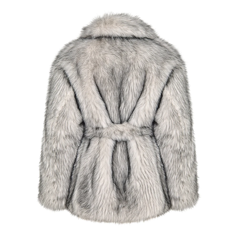 Cesare Gaspari Faux Fur & Shearling Jackets White Dames