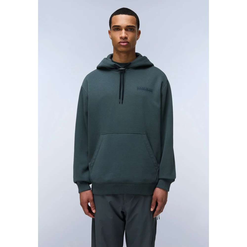 Napapijri Stijlvolle Hoodies voor een trendy look Green Heren