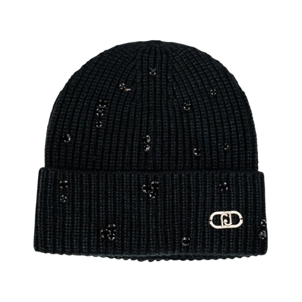 Liu Jo Women's Black Rhinestone Embellished Cap