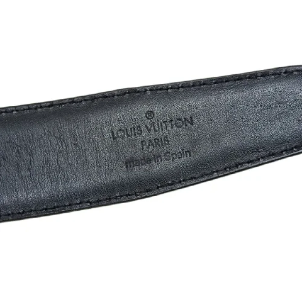 Louis Vuitton Vintage Pre-owned Leather belts Black Dames