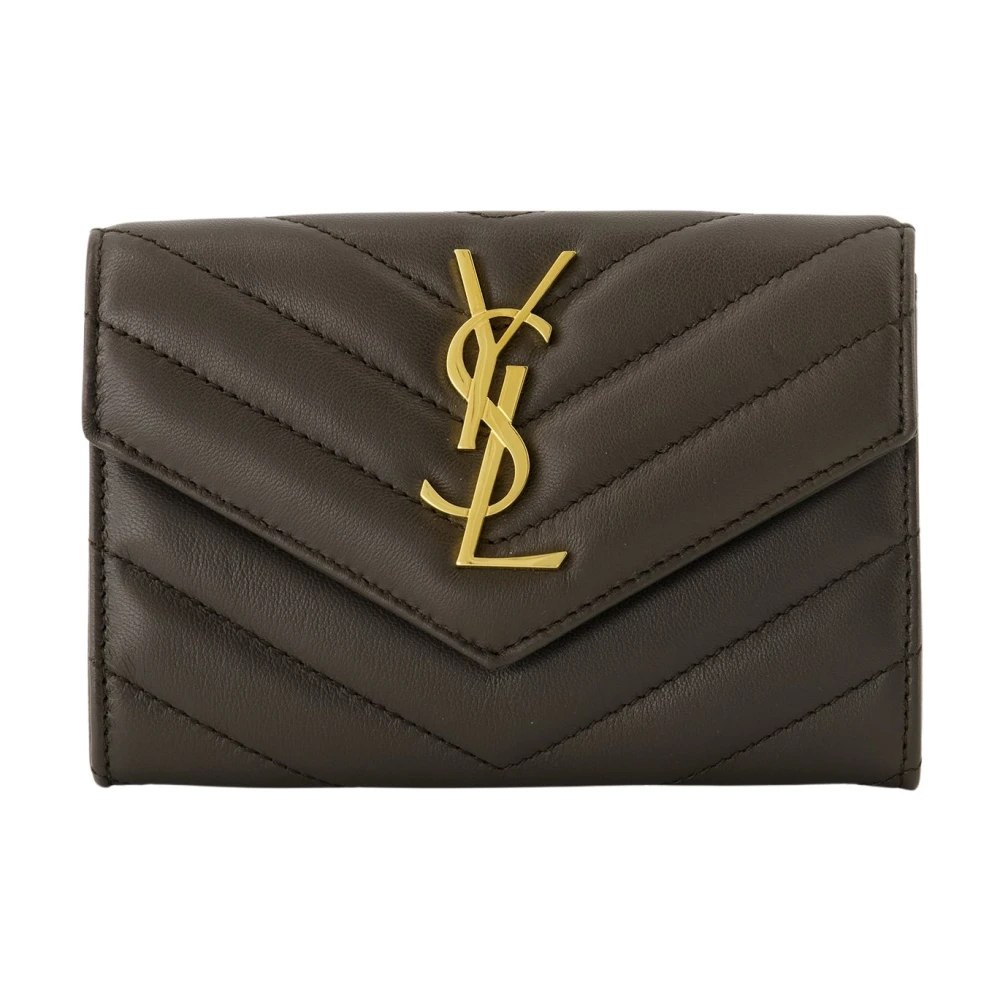 Saint Laurent Women's Brown Wallets & Cardholders, One Size, Cassandre Wallet