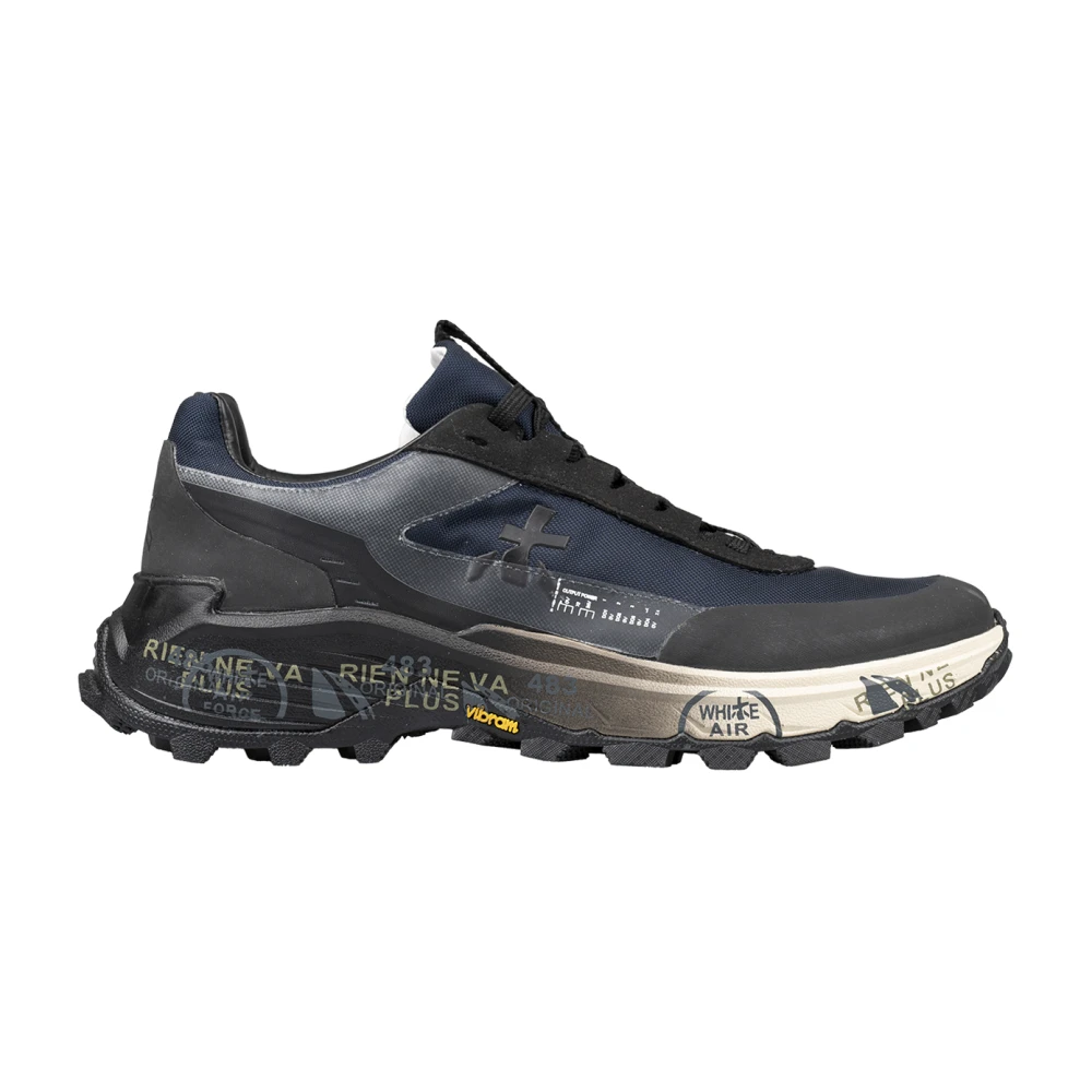 Premiata Blauwe Sneakers met EVA Rubberen Zool Heren Schoenen