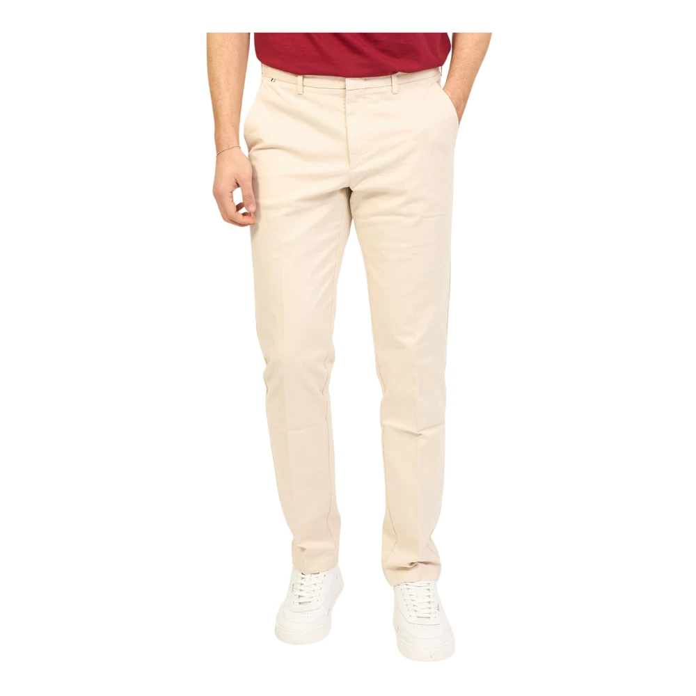 Hugo Boss Beige Chino Broek Slim Fit Beige Heren