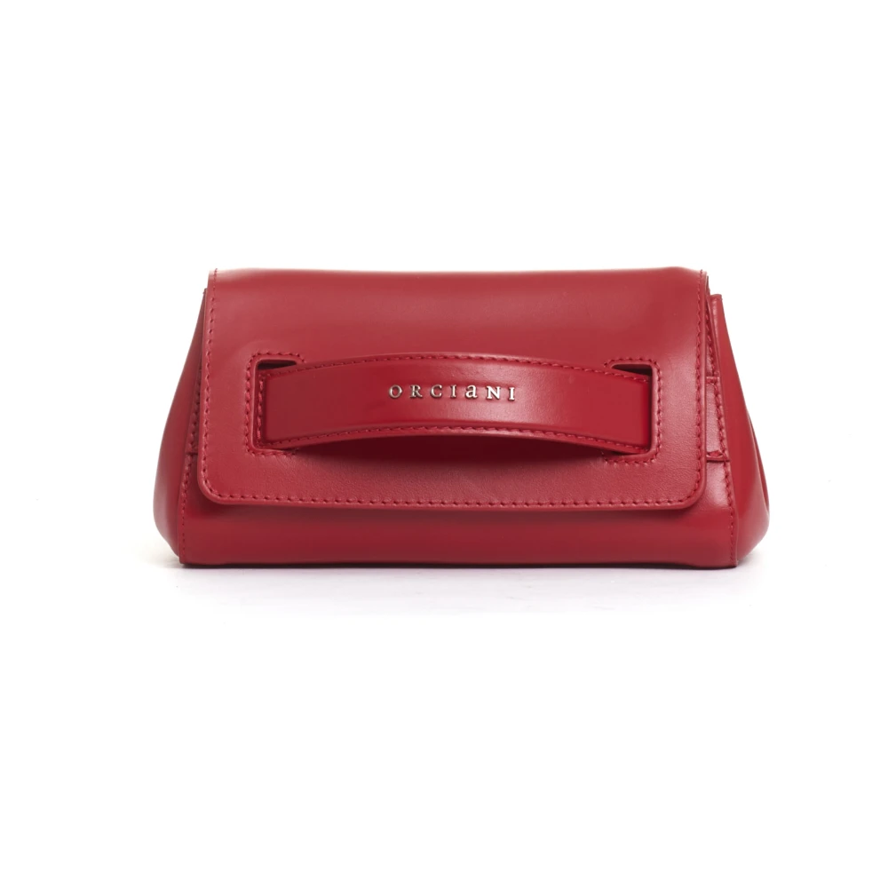 Orciani Rode leren crossbody tas Red Dames