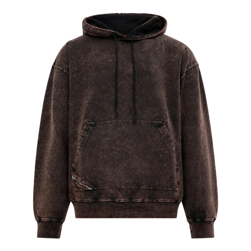 Diesel , Hoodies, Male, Brown, L, S-Boxt-Hood-Tuk