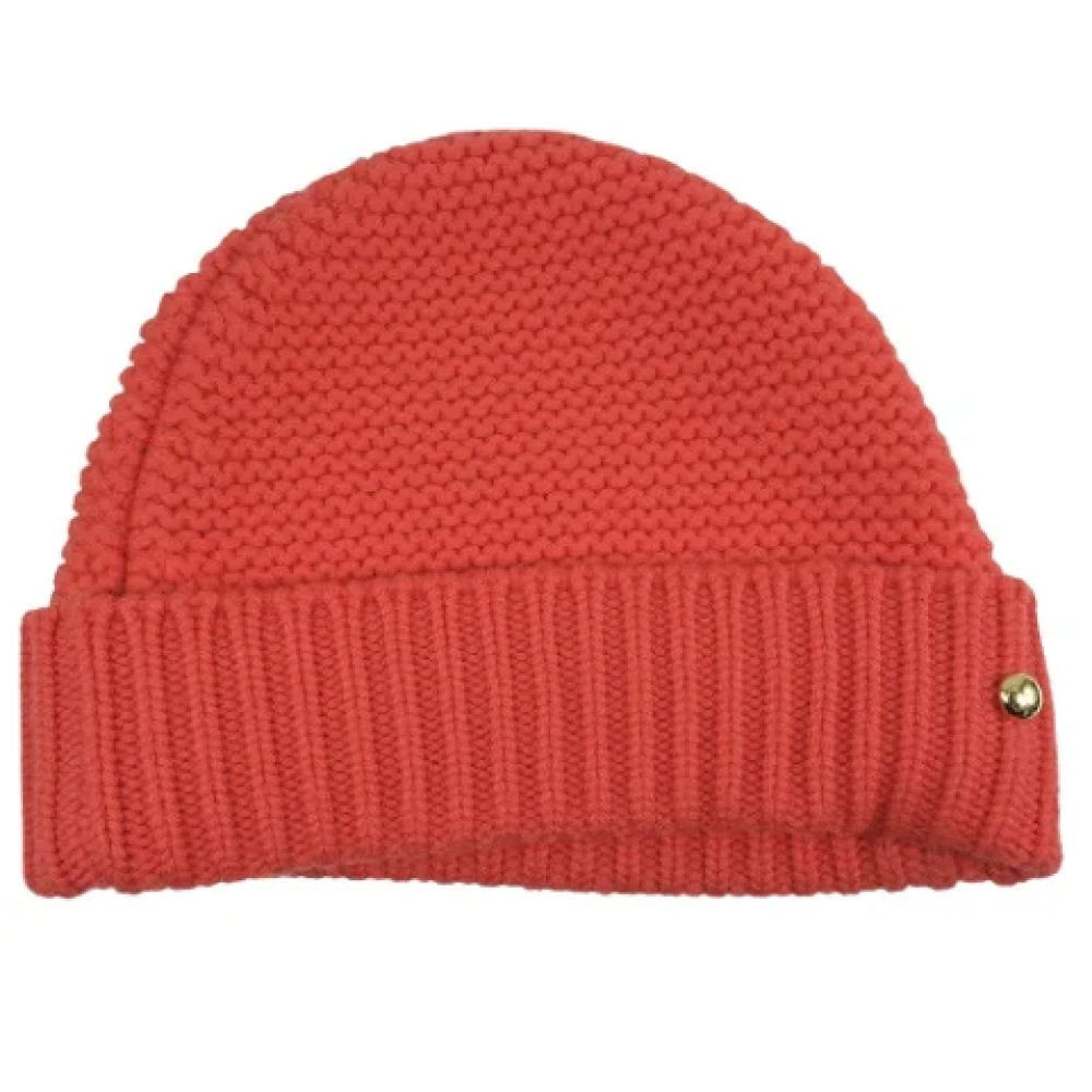 Louis Vuitton Vintage Pre-owned Wool hats Red Dames