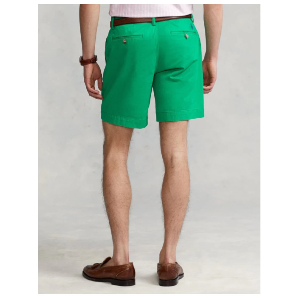 Polo Ralph Lauren Stretch Katoen Cruise Green Shorts Green Heren