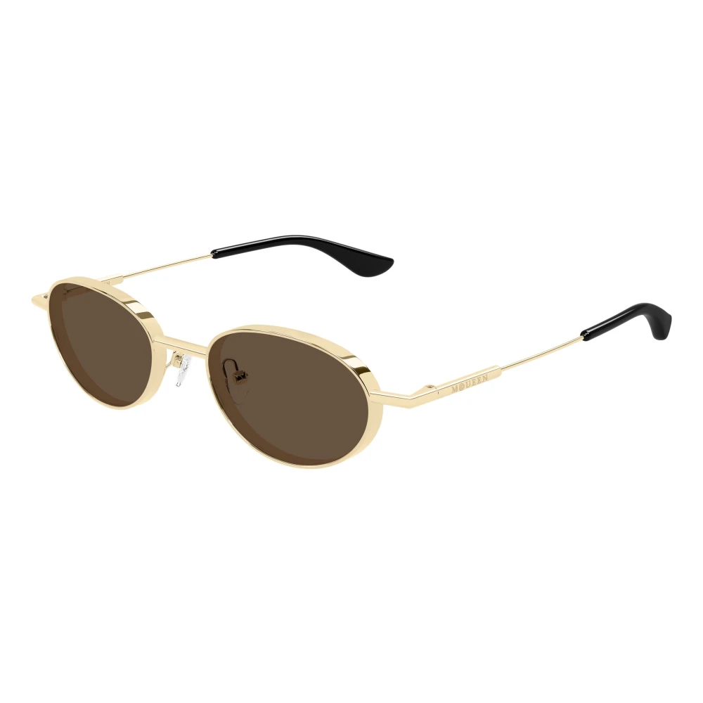 Alexander Mcqueen Unisex Yellow Sunglasses, 50 Mm, T-Bar Metal Sunglasses