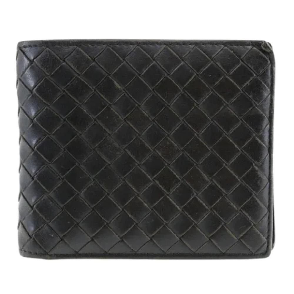 Bottega Veneta Vintage Pre-owned Leather wallets Black Heren