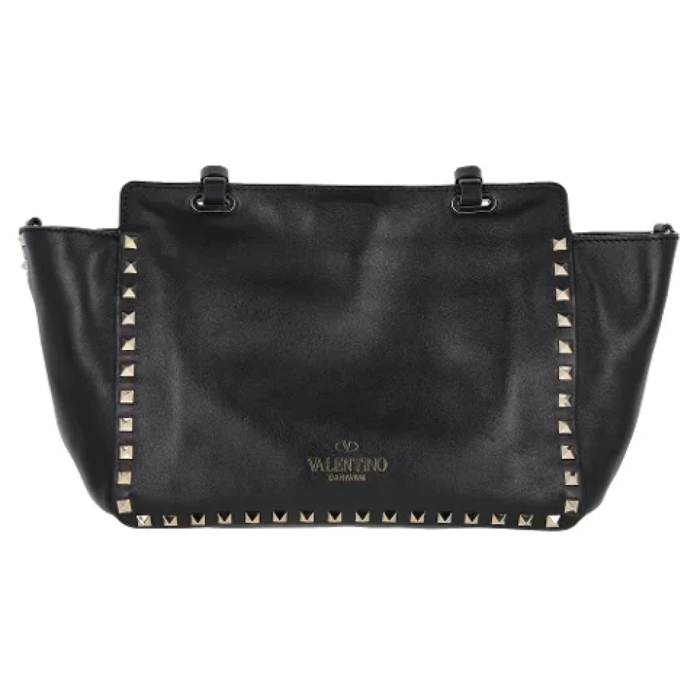Valentino Vintage Pre-owned Leather handbags Black Dames