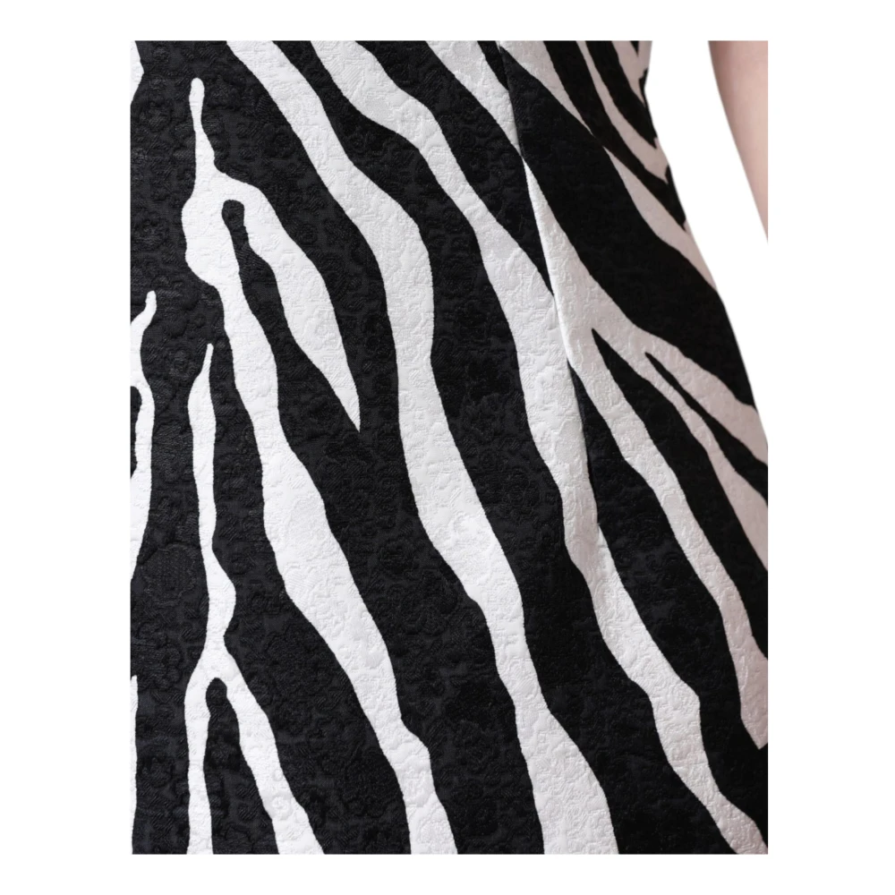 Dolce & Gabbana Zebra Print Sheath Mini Jurk Multicolor Dames