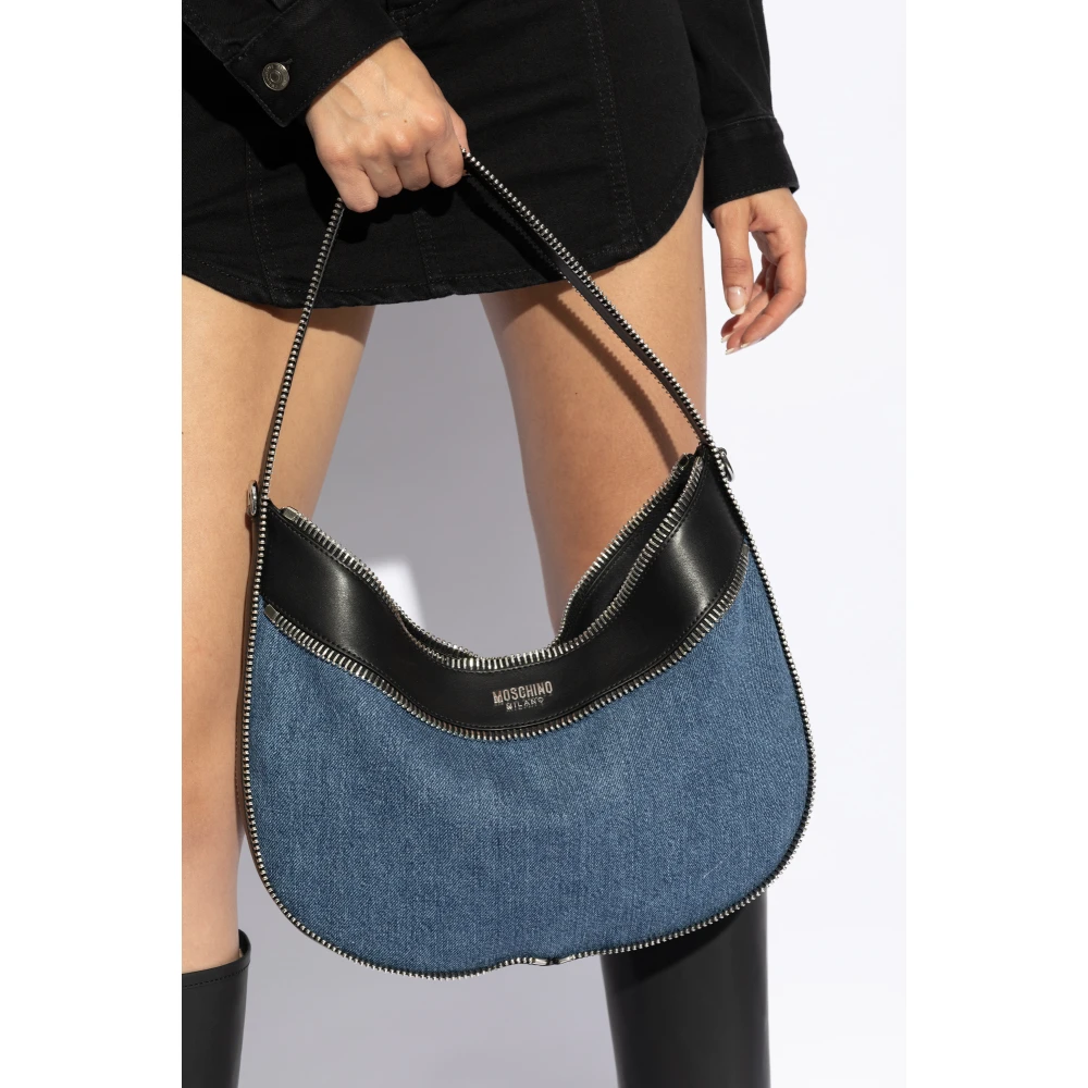 Moschino Denim schoudertas Blue Dames