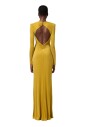 longue-robe-drapee-a-col-en-v