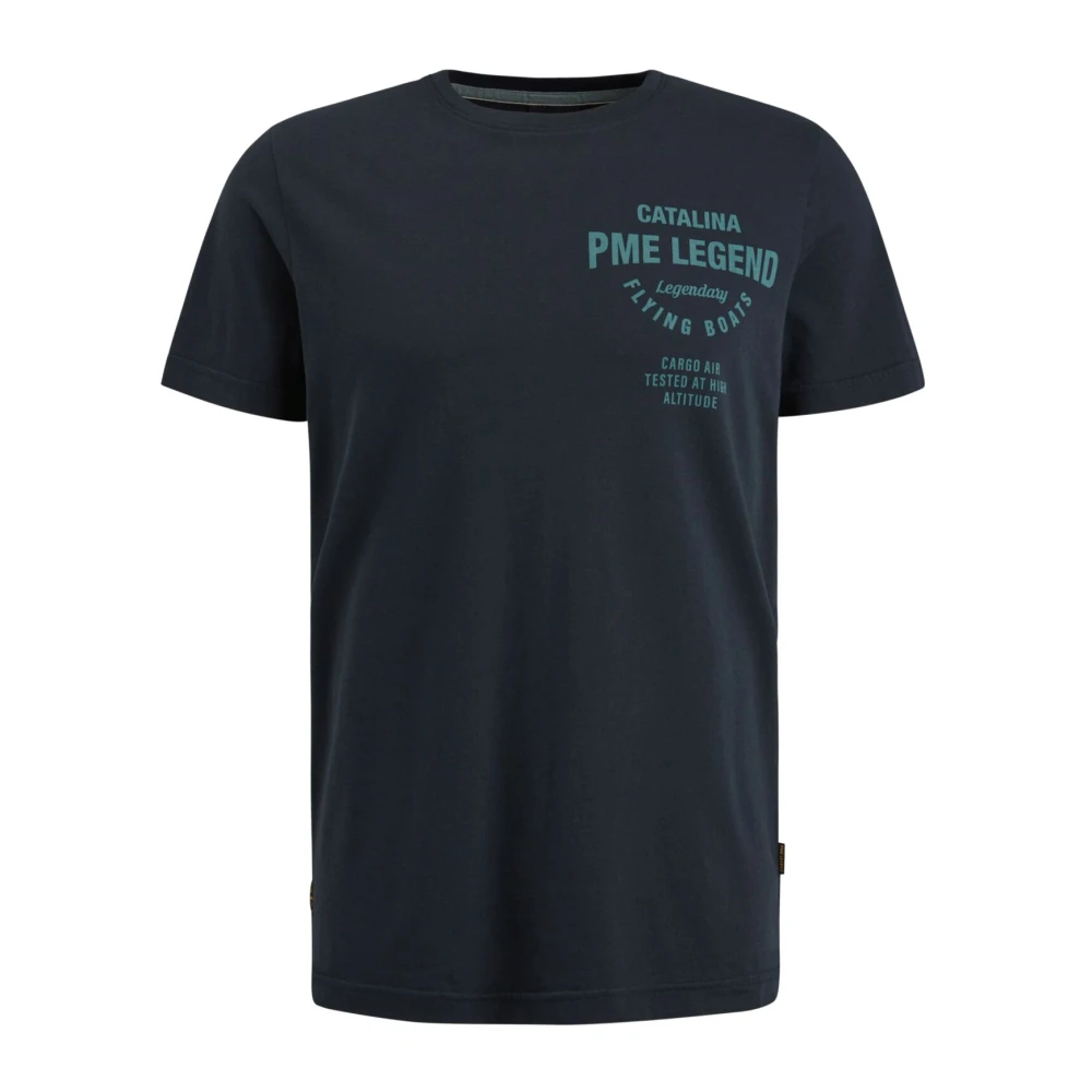 PME Legend R-Neck Play Single Jersey T-Shirt Blue Heren