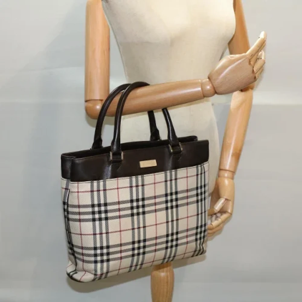Burberry Vintage Pre-owned Fabric totes Beige Dames