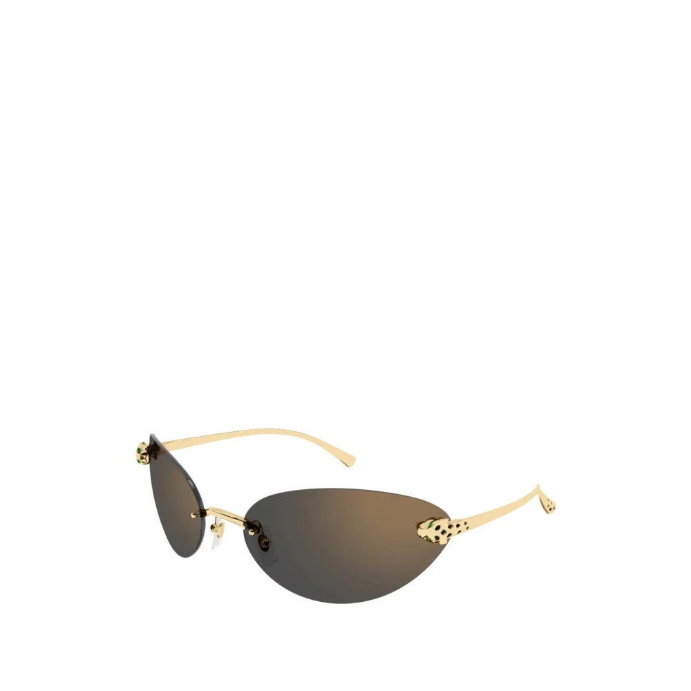 Cartier Women's Yellow Cat-Eye Sunglasses