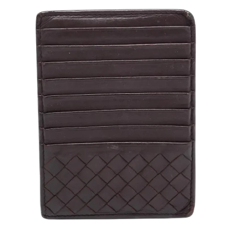 Bottega Veneta Vintage Pre-owned Leather wallets Red Dames