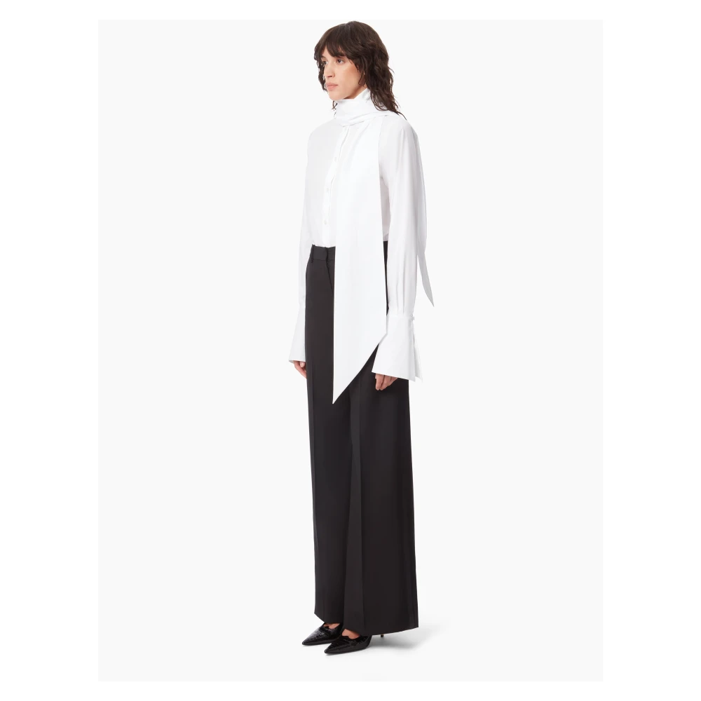 Nina Ricci Witte Strikshirt Elegante Stijl White Dames