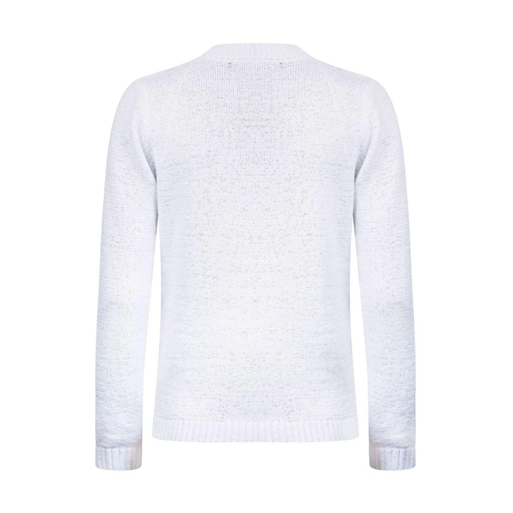 Roberto sarto Witte Cardigan Lange Mouw Stijlvol White Dames