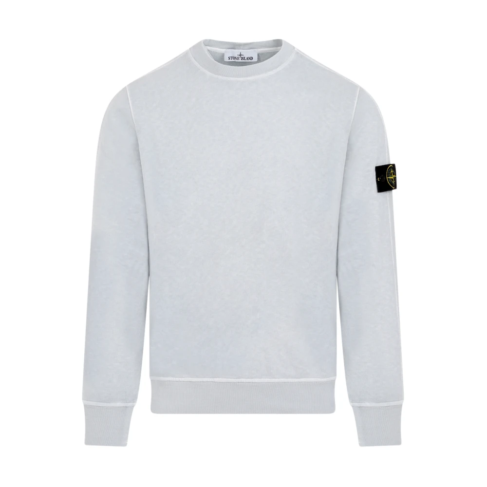 Stone Island Himmelblå Bomullsweatshirt Blue, Herr