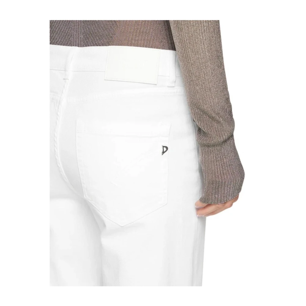 Dondup Katoenen jeans voor een stijlvolle look White Dames