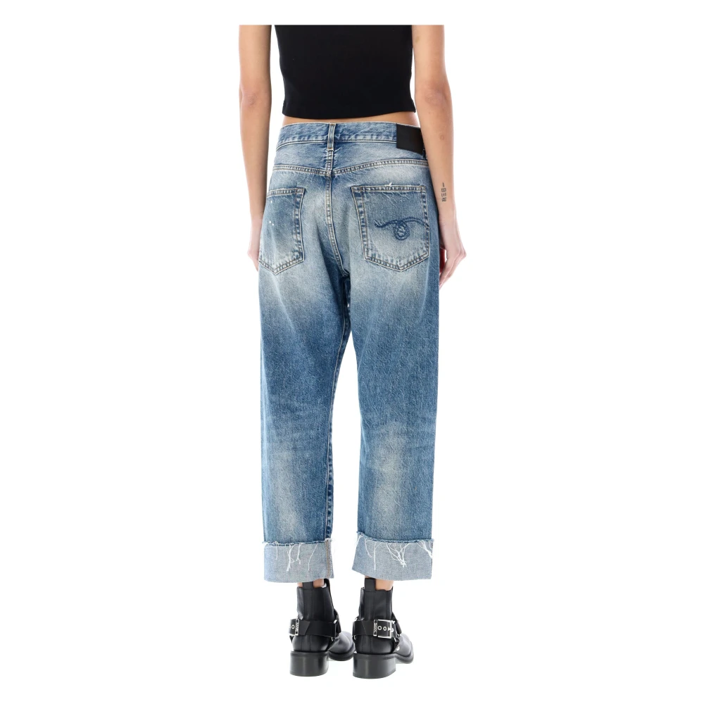 R13 Casual Oversize Jeans Blue Dames
