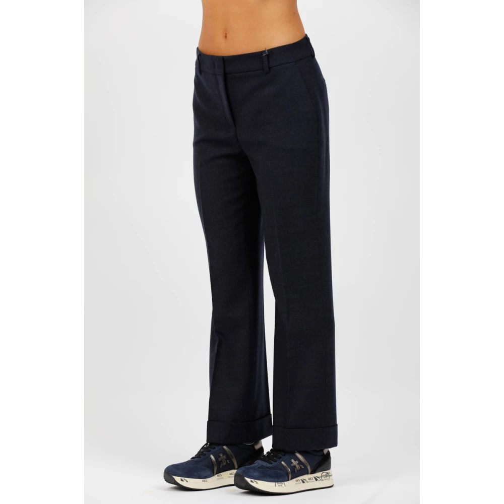 Via Masini 80 Wijde broek Black Dames