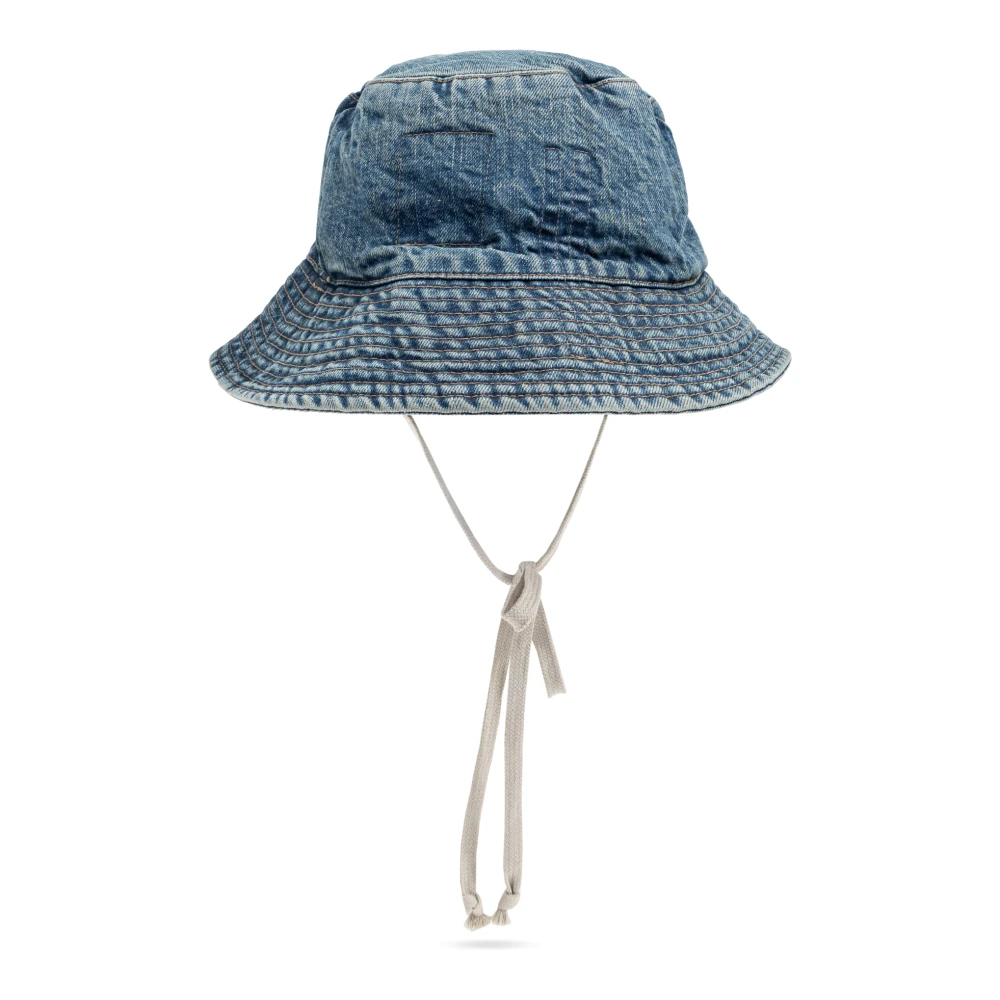 Rick Owens Denim Hoed Blue Unisex