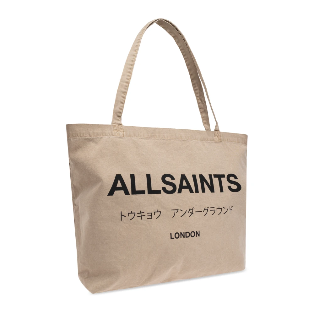 AllSaints Underground Shopper Bag Beige Heren