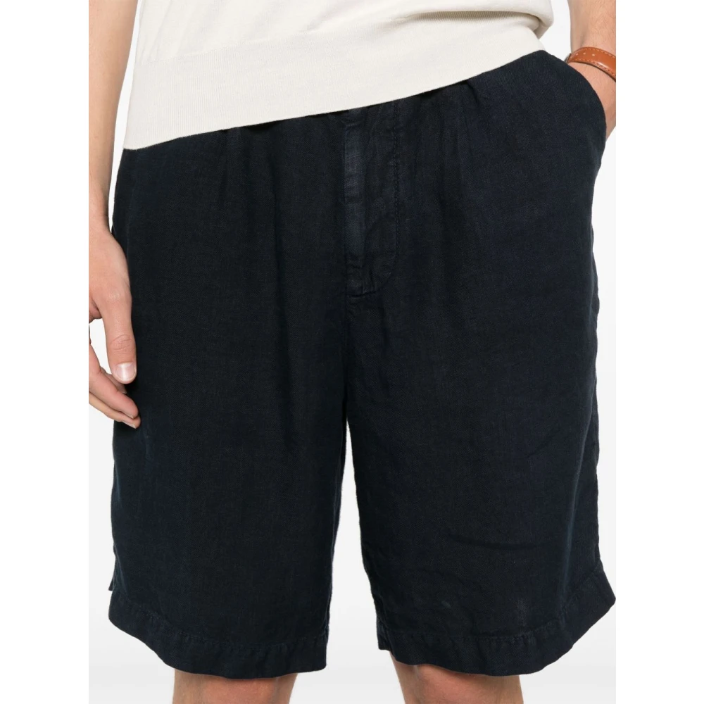 BRUNELLO CUCINELLI Blauwe Shorts voor Mannen Blue Heren