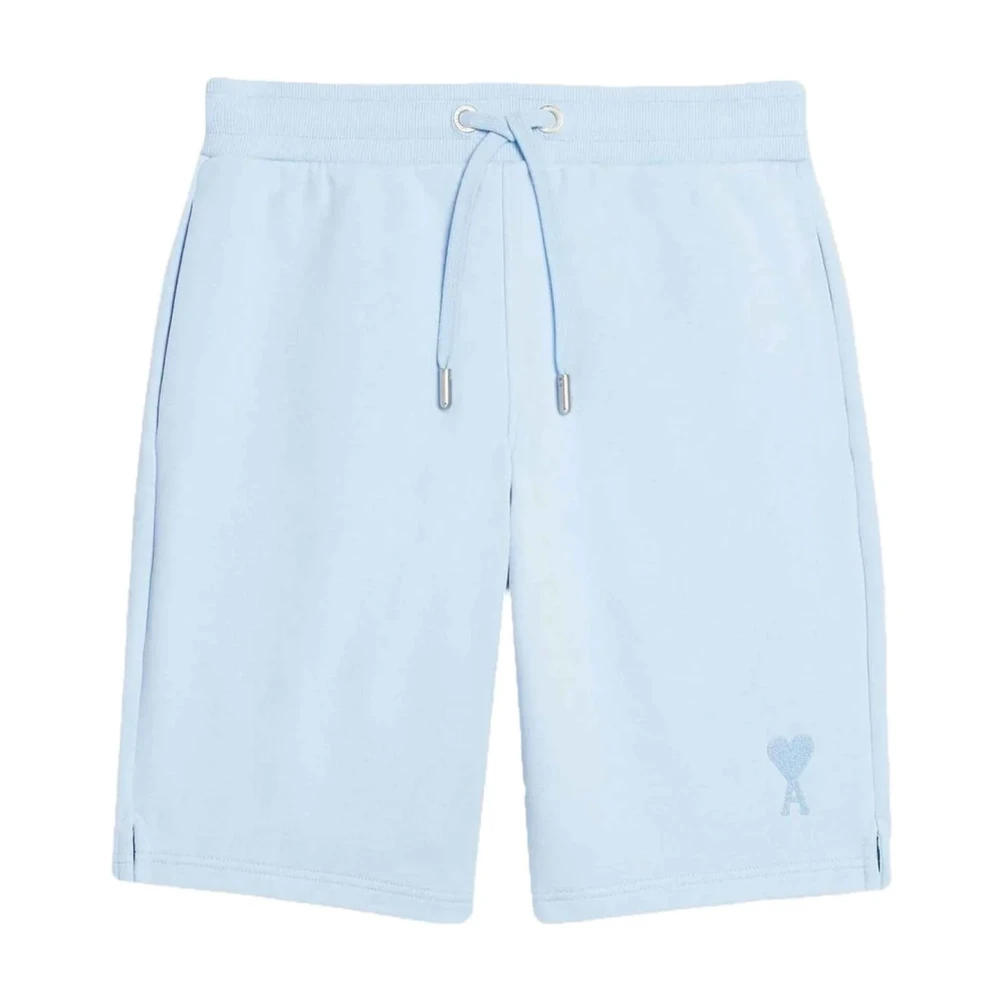 Ami Paris Blå Hjärt Shorts