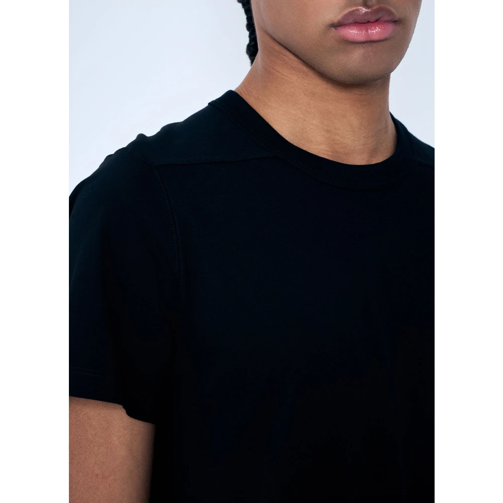 Rick Owens Katoenen T-shirt met korte mouwen en ronde hals Black Heren