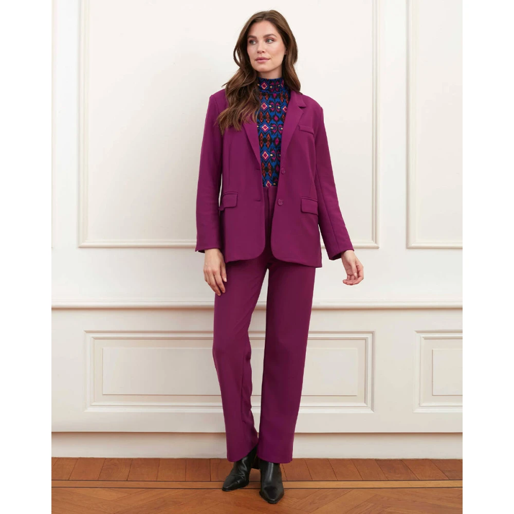 Lofty Manner Quinn Blazer Purple Dames
