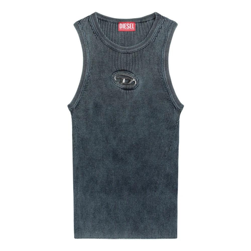 Diesel Stijlvolle Tanktop voor Vrouwen Blue Dames