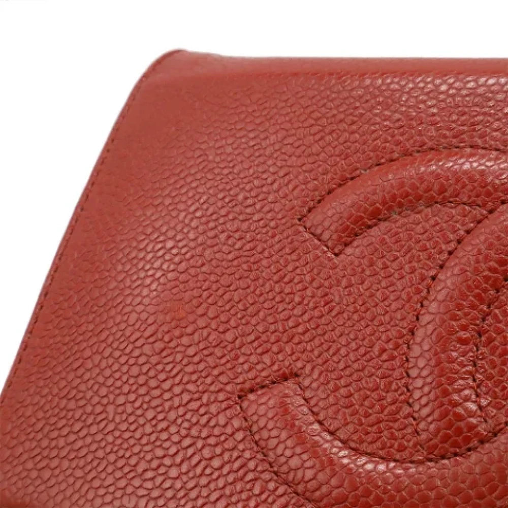 Chanel Vintage Pre-owned Leather shoulder-bags Red Dames