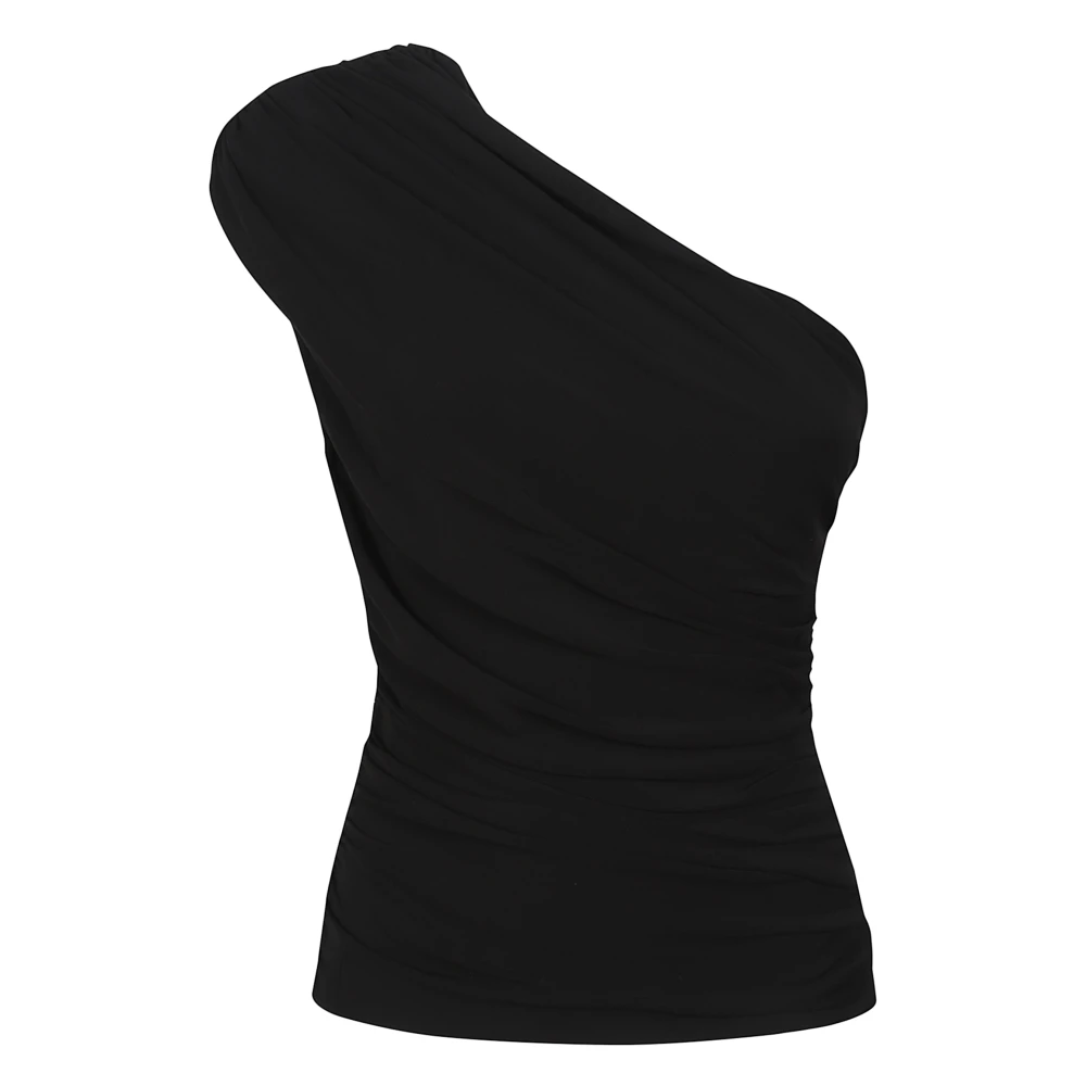 Tory Burch Women's Black Jersey Top - Sleeveless Tops - M - Tops