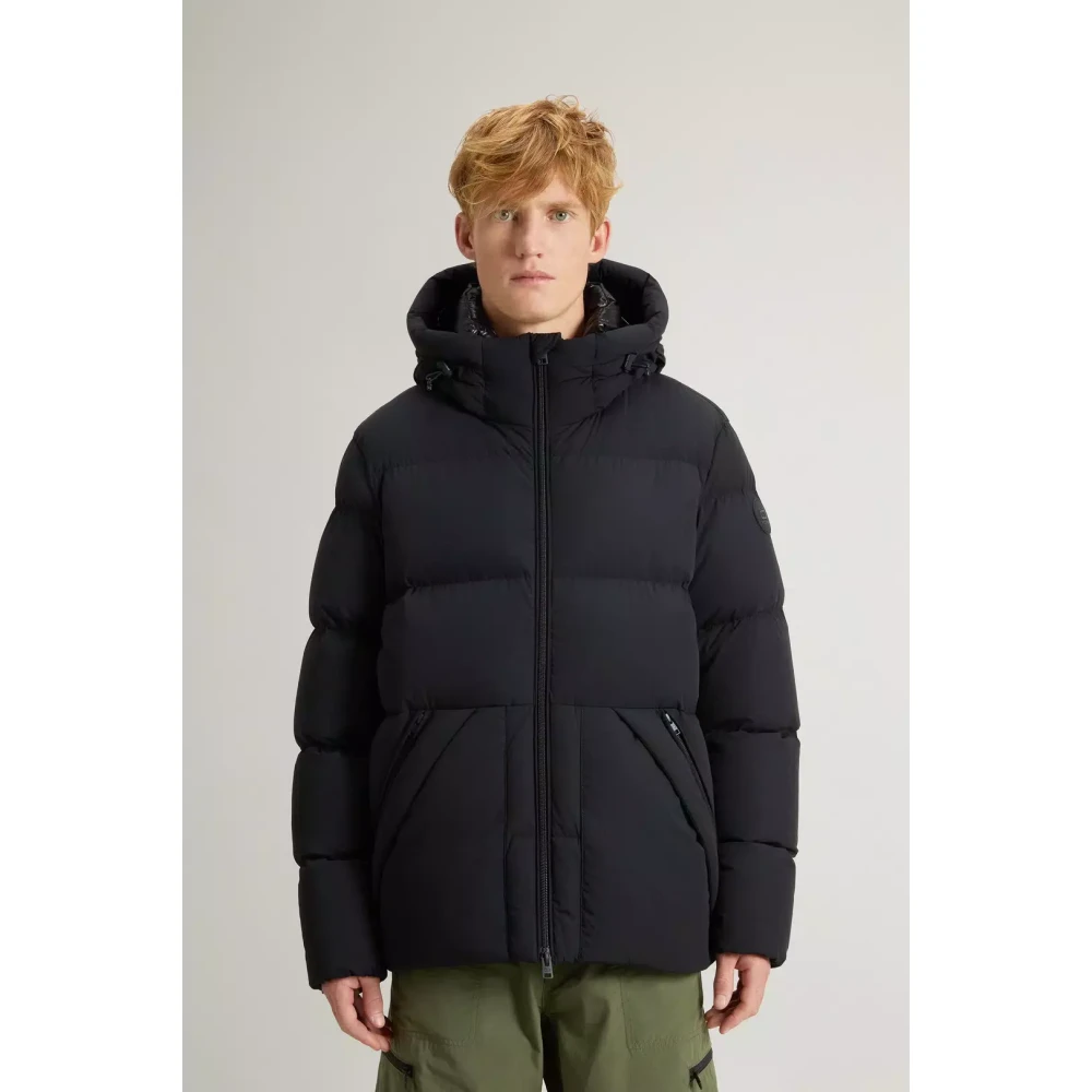 Woolrich Black Down Jacket Sierra Supreme Black Heren