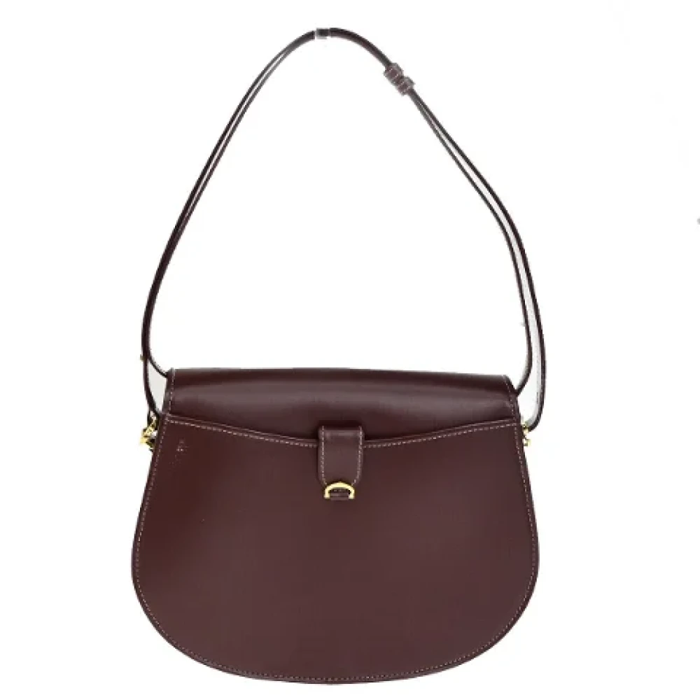Cartier Vintage Pre-owned Leather shoulder-bags Brown Dames