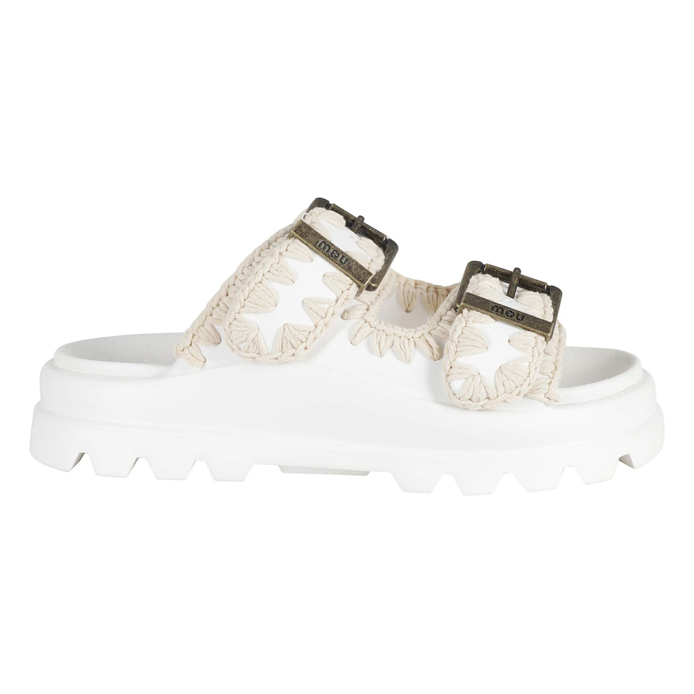Mou Women's White Sliders, 5 Uk, Eva One-Piece Slide