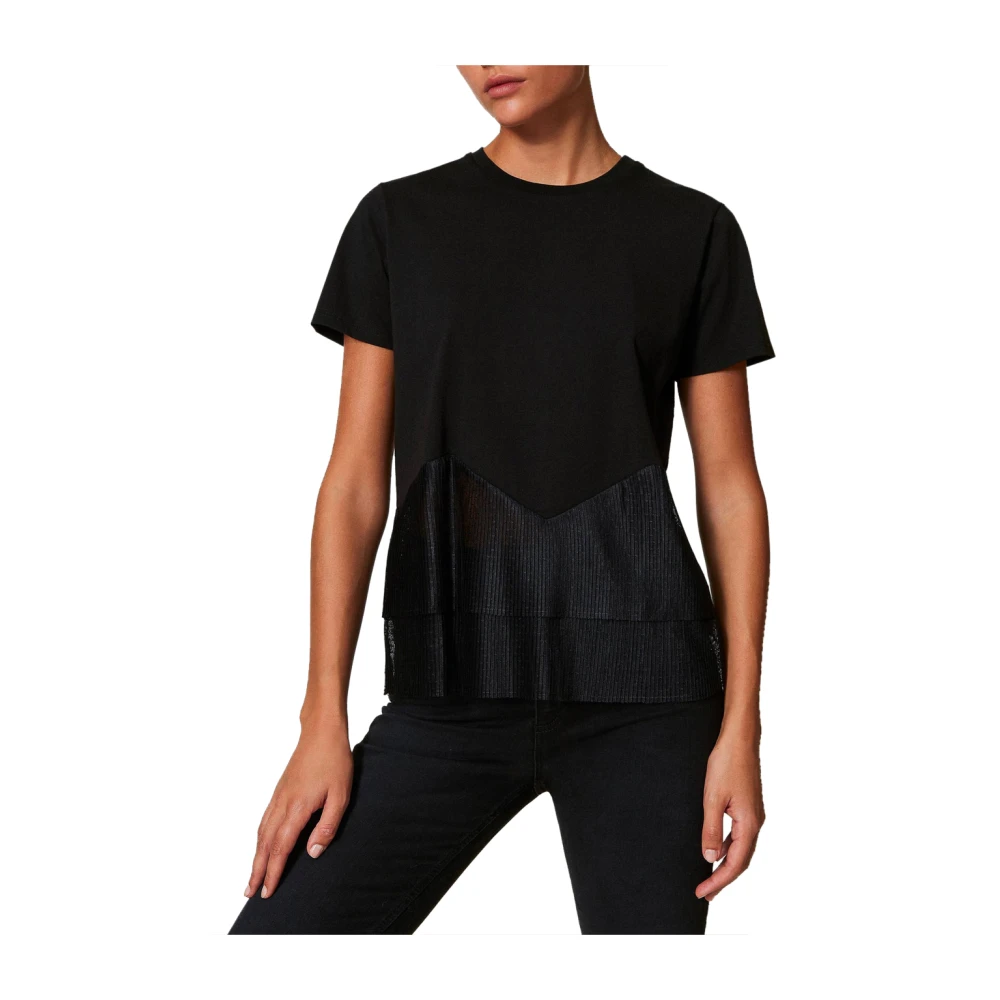 Twinset Zwart T-shirt en Polo Set Black Dames