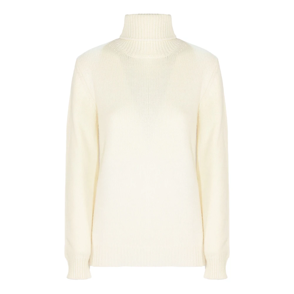 Kangra Crème Wol Kasjmier Coltrui Sweater Beige Dames