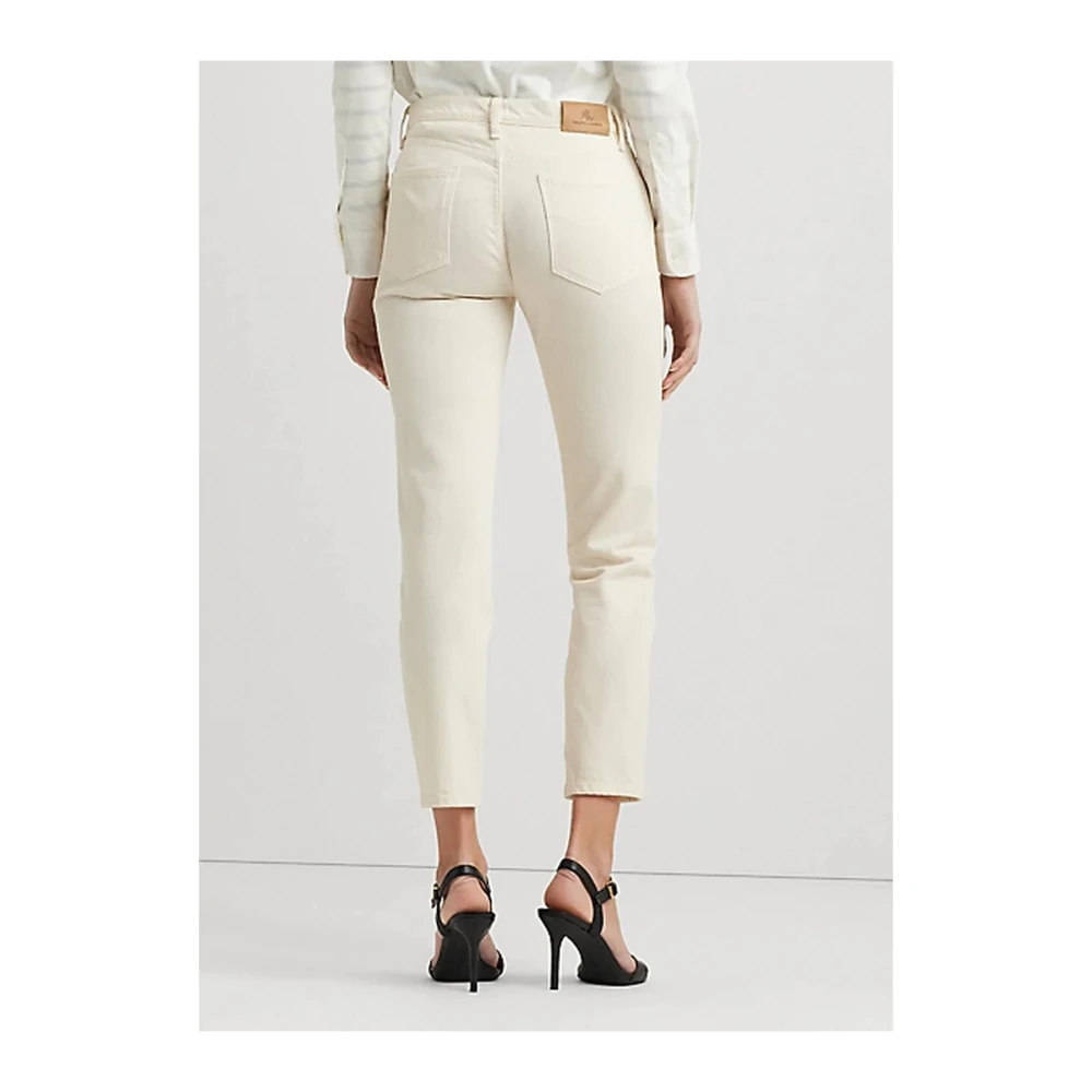 Ralph Lauren Cropped Jeans White Dames