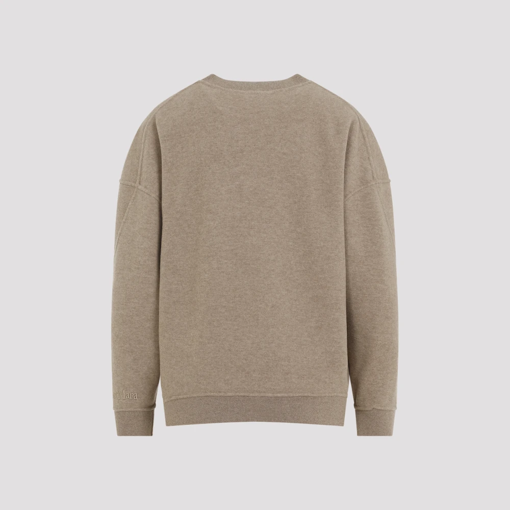 Max Mara Jersey Wol Sweater Elvira Brown Dames