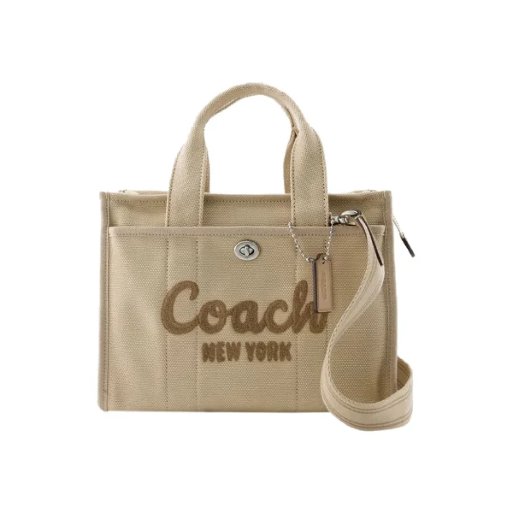 Coach Cotton handbags Beige Dames