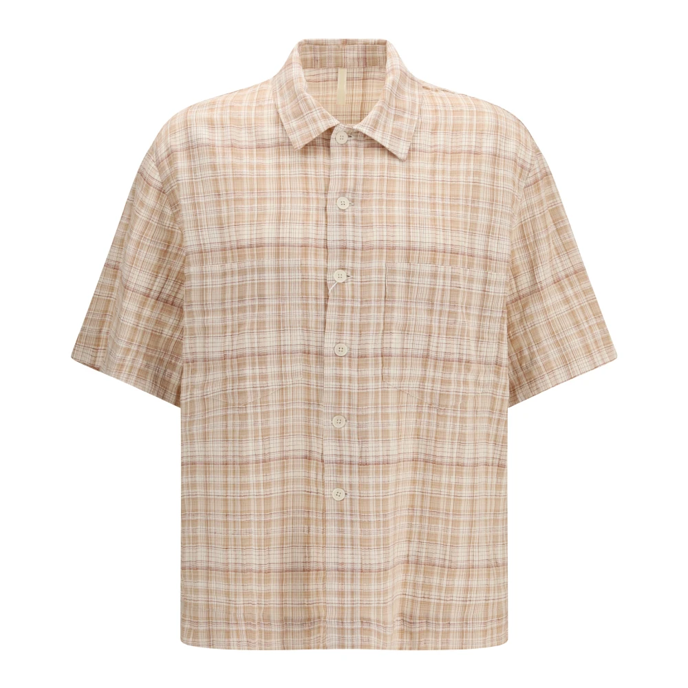 Sunflower Uomo Sand Camicia Adam In Cotone E Lino - Immagine 2