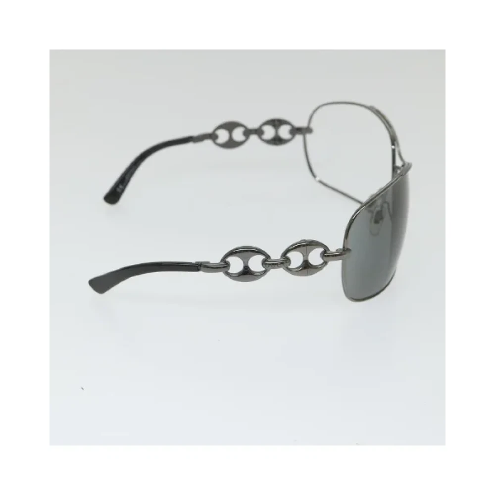 Gucci Vintage Pre-owned Metal sunglasses Black Dames