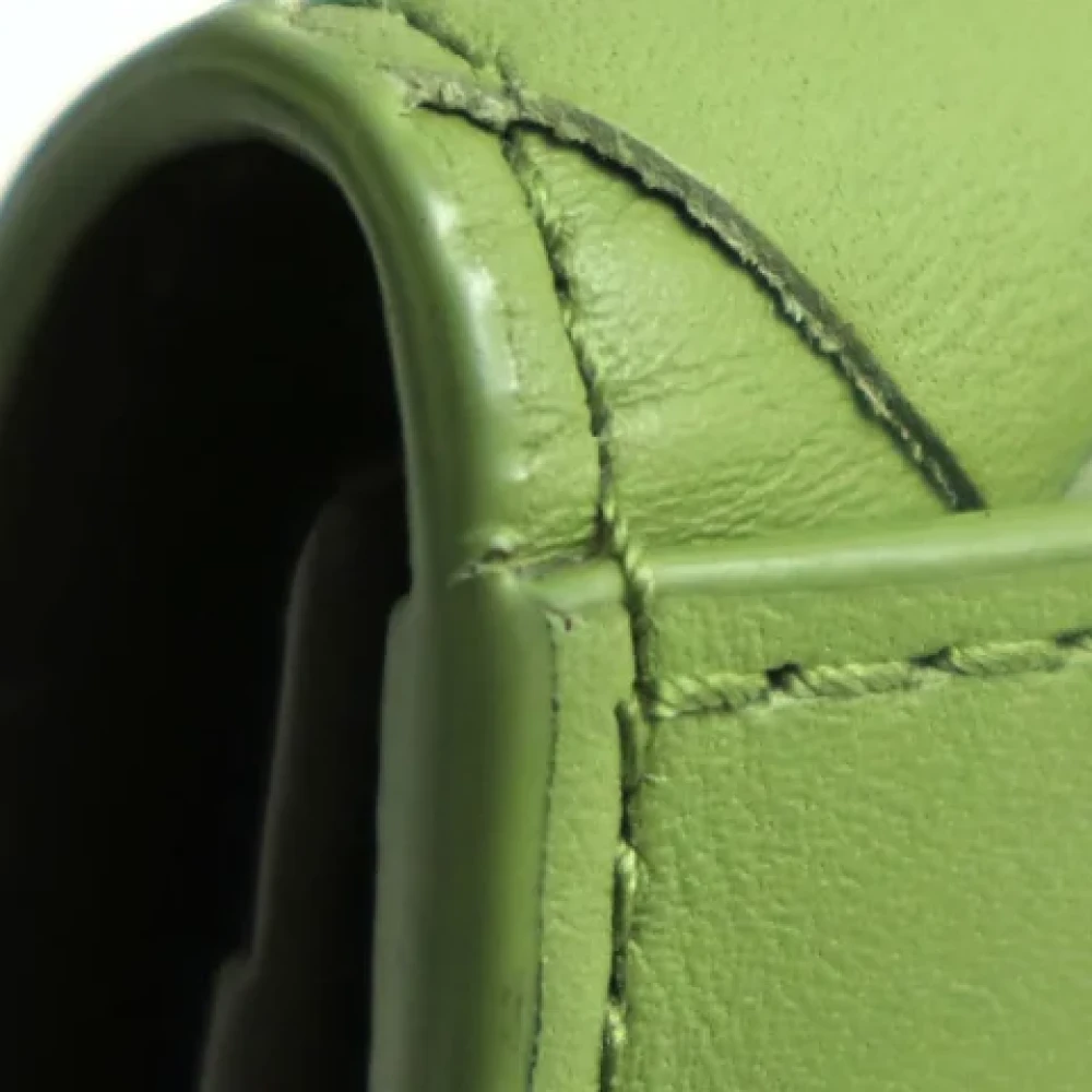 Bottega Veneta Vintage Pre-owned Leather wallets Green Heren