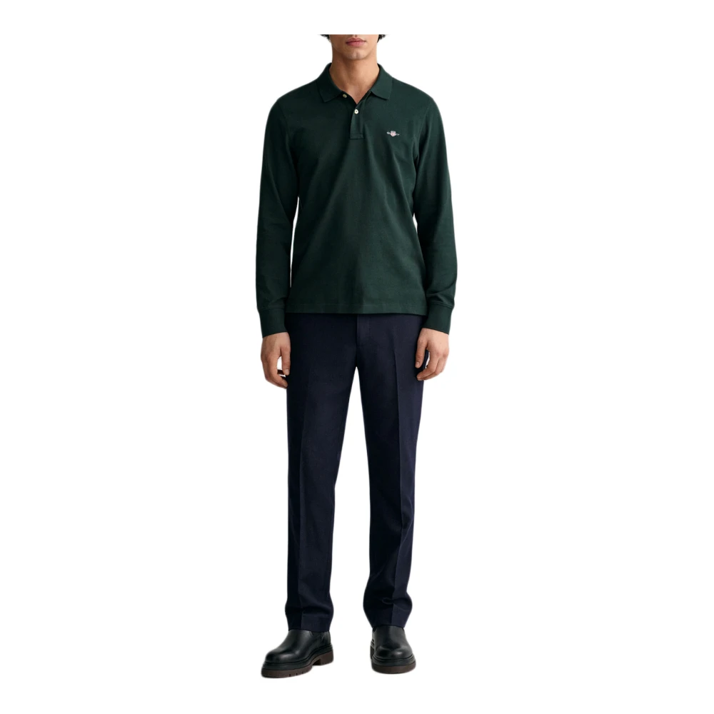Gant Klassieke Polo Shirt Green Heren